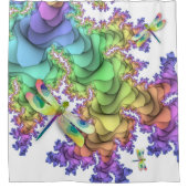 パステルドラゴンフライシャワーカーテン シャワーカーテン (正面)