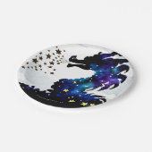 パステルドラゴ威厳のあるン誕生日 ペーパープレート (アングル)