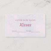 パステルドリーミー推測何人のキスブライダルゲーム エンクロージャーカード (正面)