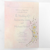 パステルドリーミー結婚式招待状 三つ折りプログラム (内部最初)