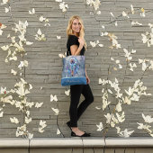 パステルドリームキャッチャー水の色マウンテンズモノグラム トートバッグ