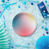 パステルドリームグラデーションパーティープレート ペーパープレート (パーティー)