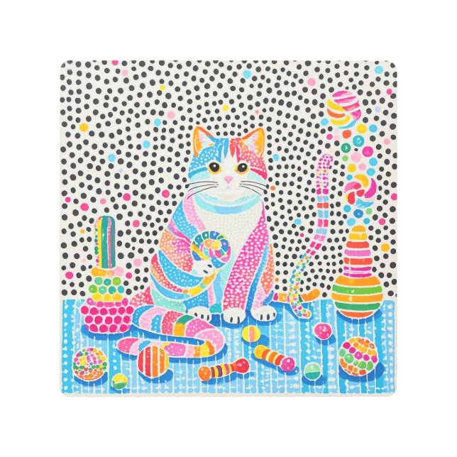 パステルドリームズソフトウォールアート メタルプリント (正面)