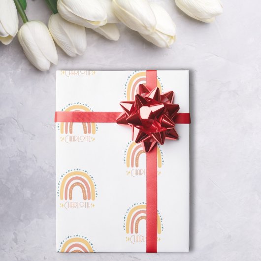 パステルドリームズパーソナライズされたラッピング紙 ラッピングペーパー