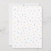 パステルドーナツ誕生日招待状ドーナツしたい 招待状 (裏面)