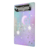 パステルナイト白熱［赤熱］光を放つスカイムーンスターグリッターかわいい ミニクリップボード (アングル2)