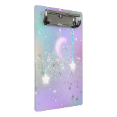 パステルナイト白熱［赤熱］光を放つスカイムーンスターグリッターかわいい ミニクリップボード (アングル)
