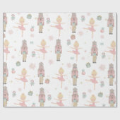 パステルナツクラッカークリスマスバレエのデカップージ ラッピングペーパー (フラット)