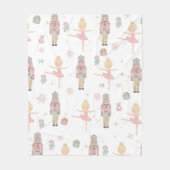 パステルナツクラッカークリスマスバレエ フリースブランケット (正面)