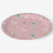 パステルナツクラッカークリスマスバースデーパーティー ペーパープレート (アングル)