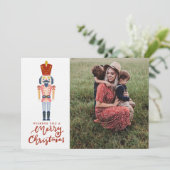 パステルナツクラッカークリスマスフォト シーズンカード (スタンド正面)
