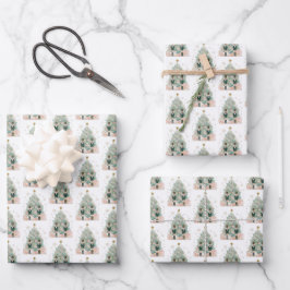 パステルナツクラッカークリスマス ラッピングペーパーシート