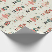 パステルナツクラッカーズ&バレリーナ ラッピングペーパー (角)