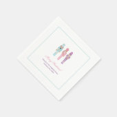 パステルナツクラッカーバレエクリスマスホリデーズパーティー スタンダードカクテルナプキン (角)