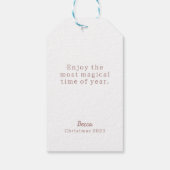 パステルナツクラッカーバレエクリスマス ギフトタグ (裏面)