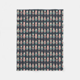 パステルナツクラッカー フリースブランケット