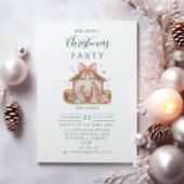 パステルナティビティクリスマス 招待状
