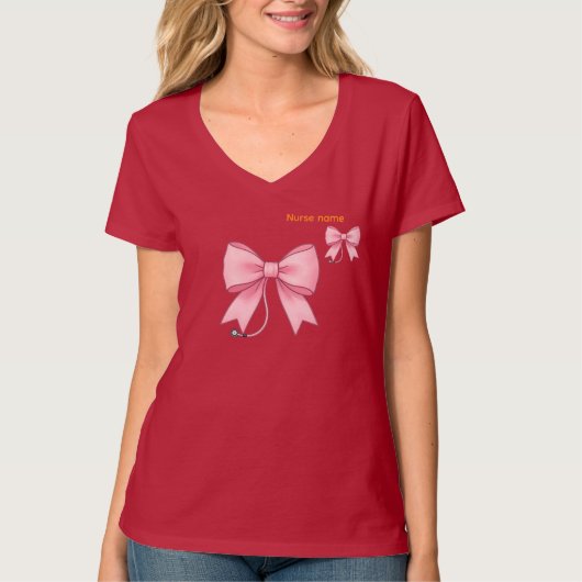 パステルナースリボンアート Tシャツ (正面)