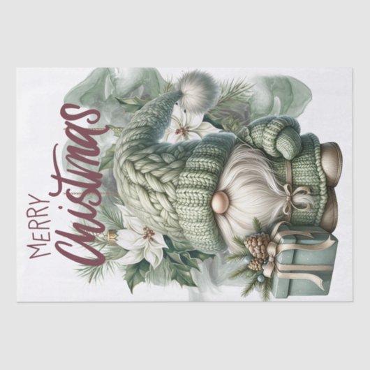 パステルニットクリスマス格言 薄葉紙 (正面)