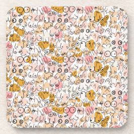 パステルニュートラルパターン コースター