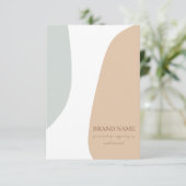 パステルネックレスジュエリーカード サンキューカード (スタンド正面)