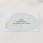 パステルハッピーキャットビジネスカード 名刺 (裏面)