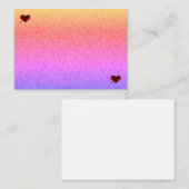 パステルハニカムおよびハートノートカード ノートカード (正面/裏面)