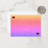 パステルハニカムおよびハートノートカード ノートカード (正面/裏面インサイチュ)