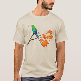 パステルハミングバードの秋メープルの枝。 Tシャツ