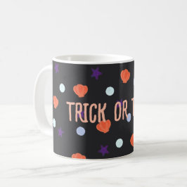 パステルハロウィーンシーシェル&シースターズinブラック コーヒーマグカップ