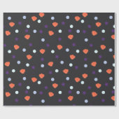 パステルハロウィーンシーシェル&シースターズinブラック ラッピングペーパー (フラット)