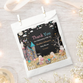 パステルハロウィーンジェンダーが赤ちゃんシャワーを明かす フェイバーバッグ