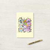 パステルハロウィーンタロットカードかわいい幽霊スタイル ポストイット (デスク上)