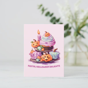 パステルハロウィーンドライツ – エンチャントパステルケーキ ポストカード