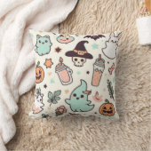 パステルハロウィーンパタ不気味ーン クッション (ブランケット)