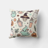 パステルハロウィーンパタ不気味ーン クッション (裏面)