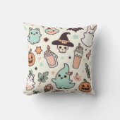パステルハロウィーンパタ不気味ーン クッション (正面)