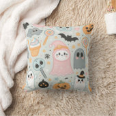 パステルハロウィーンパタ不気味ーン クッション (ブランケット)