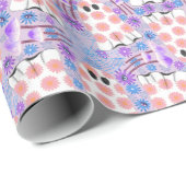 パステルハロウィーンフローラ幽霊 ラッピングペーパー (ロールコーナー)