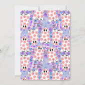 パステルハロウィーンフローラ幽霊 招待状 (裏面)