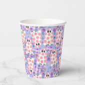 パステルハロウィーンフローラ幽霊 紙コップ (裏面)
