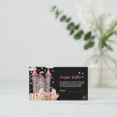 パステルハロウィーンリトルブガールベビーシャワー エンクロージャーカード (スタンド正面)