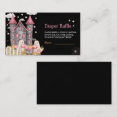 パステルハロウィーンリトルブガールベビーシャワー エンクロージャーカード (正面/裏面)