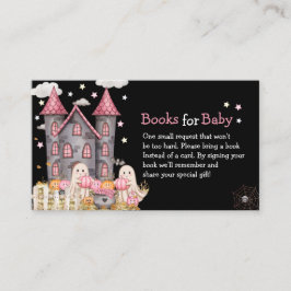 パステルハロウィーンリトルブガールベビーシャワー エンクロージャーカード