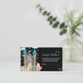 パステルハロウィーンリトルブボーイベビーシャワー エンクロージャーカード (スタンド正面)