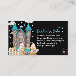 パステルハロウィーンリトルブボーイベビーシャワー エンクロージャーカード