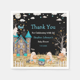 パステルハロウィーンリトルブボーイベビーシャワー スタンダードカクテルナプキン