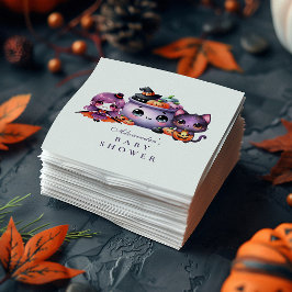 パステルハロウィーンリトルブーテーマベビーシャワー スタンダードカクテルナプキン