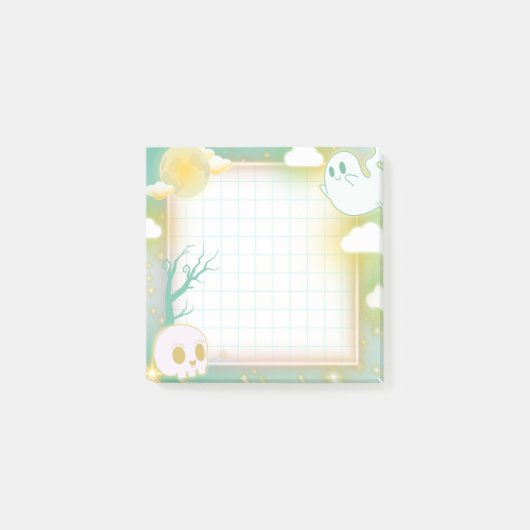 パステルハロウィーン幽霊 ポストイット (正面)