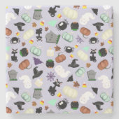 パステルハロウィーン ストーンコースター (正面)